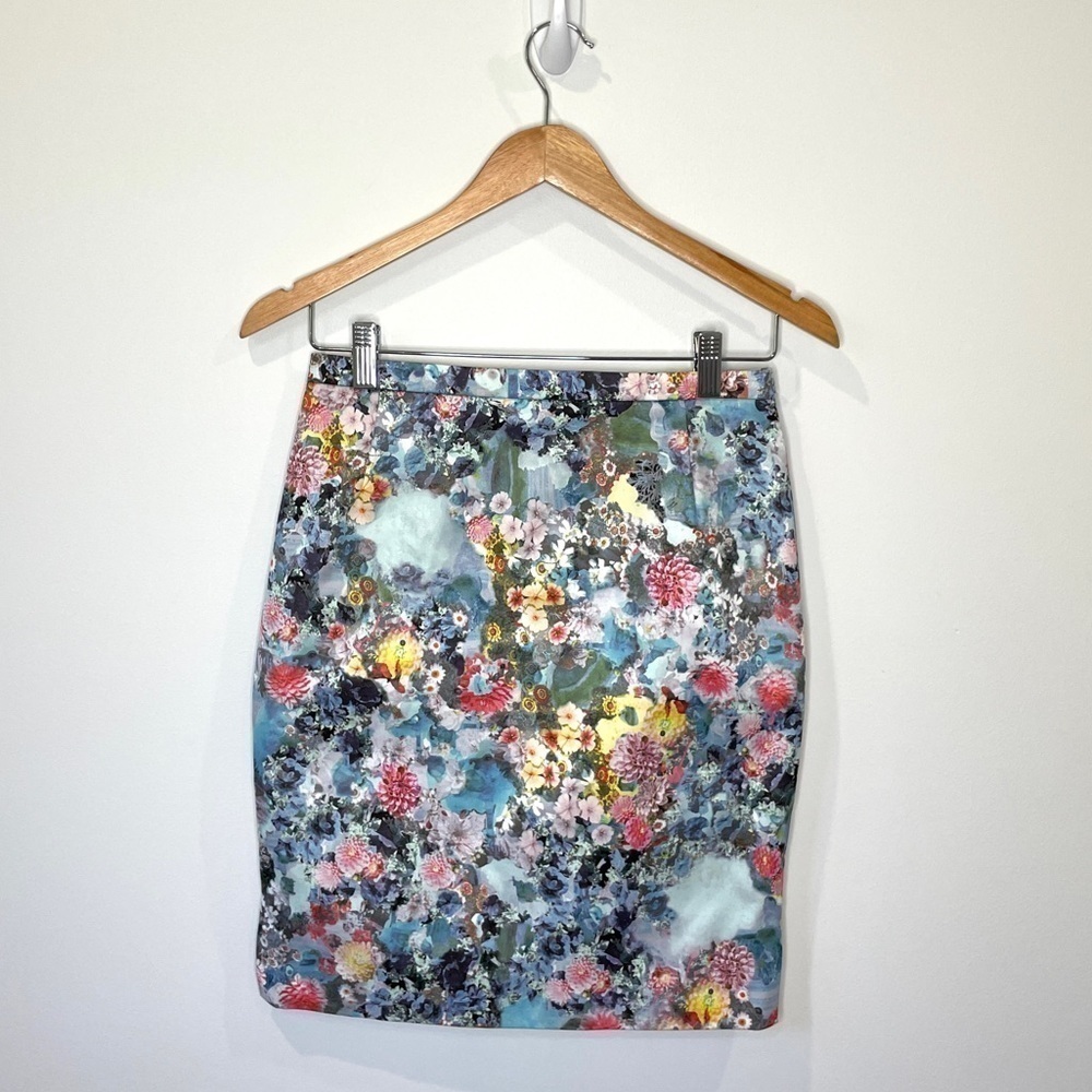 H&M Floral Formal Pencil Skirt